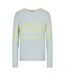 Mens Striped Long-sleeved Sweatshirt Light Blue Yellow Emporio Armani EA7-2