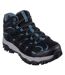 Womens/ladies Adventurer Waterproof Walking Shoes Black Skechers-4