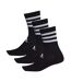 Lot De 3  Chaussettes Adulte Noir Adidas-3