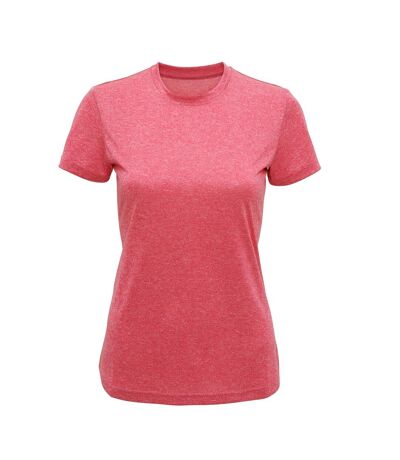 T-shirt sport femme rose chiné Tri Dri