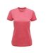 T-shirt sport femme rose chiné Tri Dri