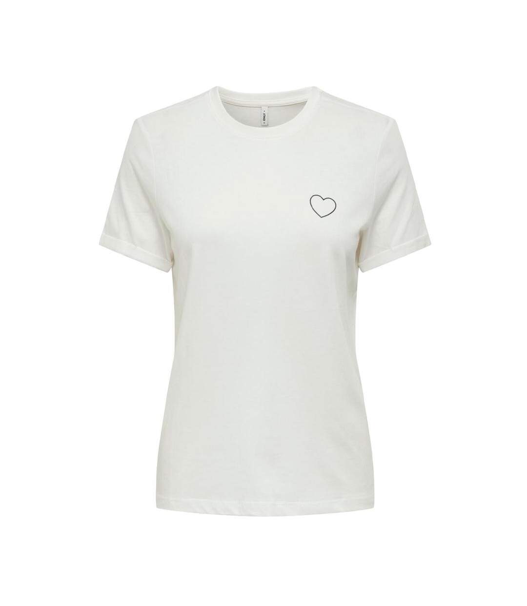 T-Shirt blanc femme only tenna - l-1