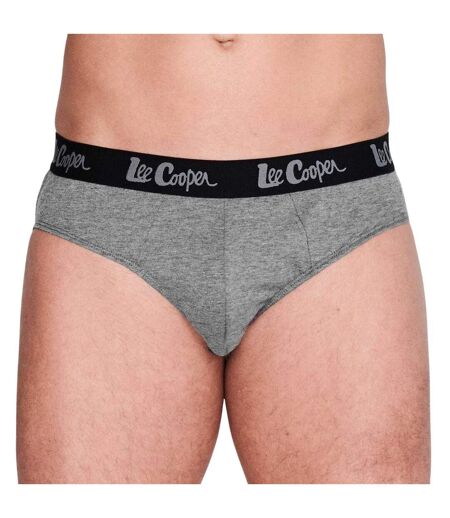 Lot De 5  Slips Homme Noir Gris Anthracite Chiné Lee Cooper