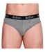 Lot De 5  Slips Homme Noir Gris Anthracite Chiné Lee Cooper-4