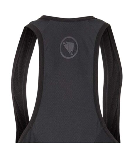 Mens Zip Front Cycling Bib Shorts Black Endura