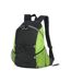 Shugon Adults Unisex Chester Backpack (Black/Lime Green) (One Size) - UTBC4694