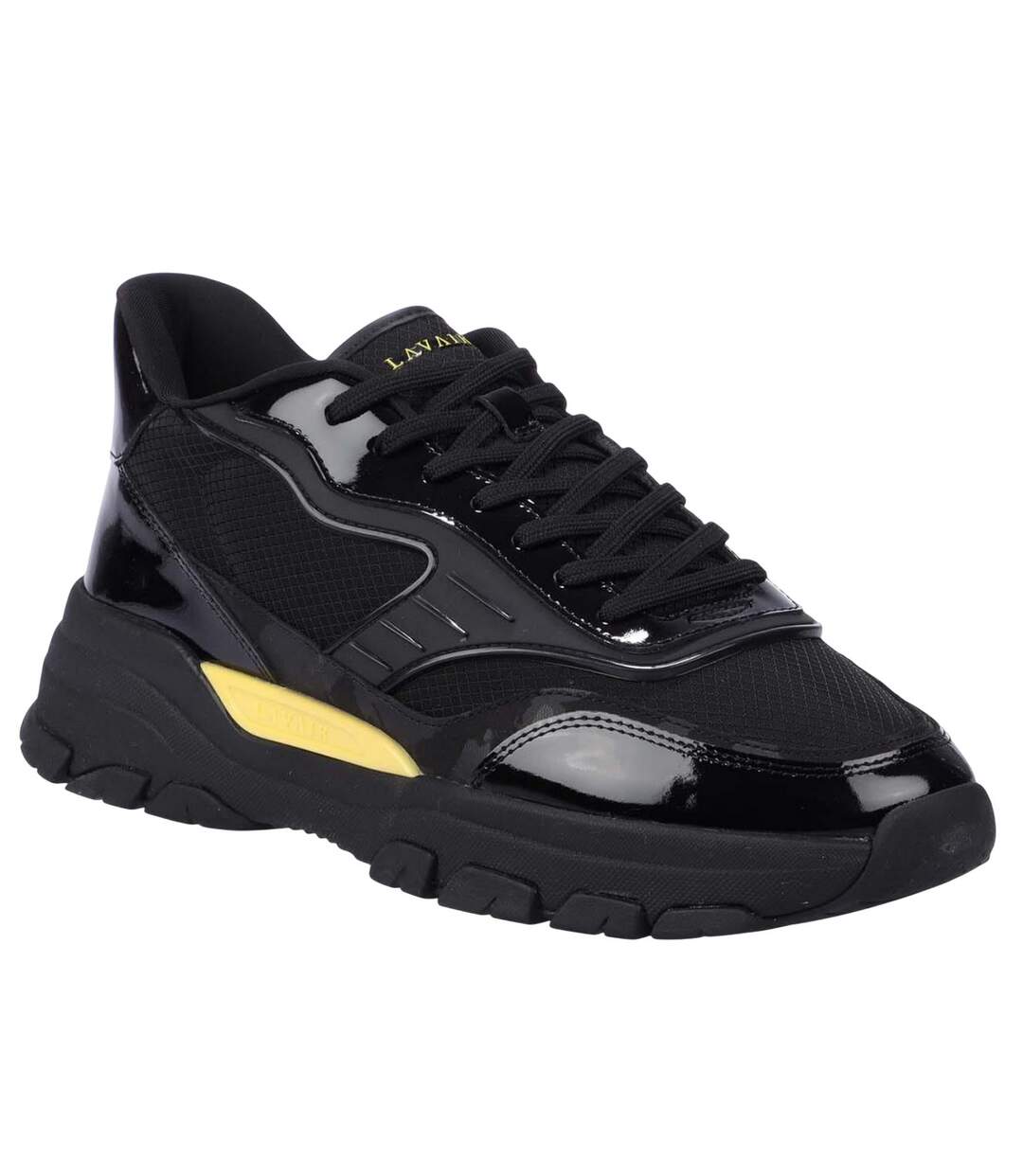 Baskets Pacific 2.0 Homme Noir Jaune Lavair-1