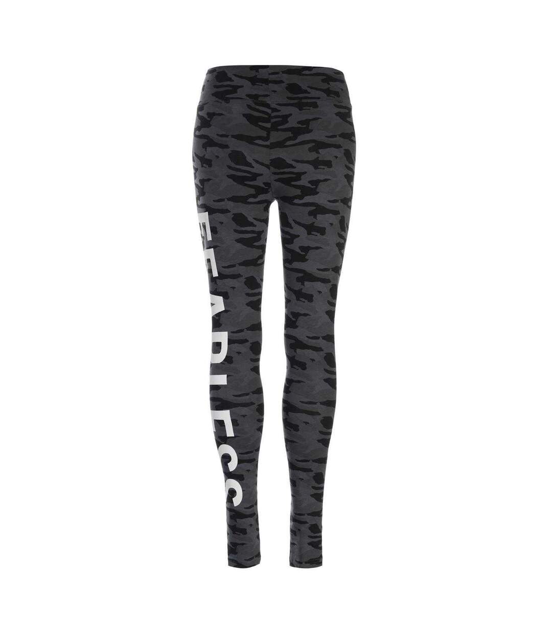 Legging Femme Noir Camouflage Golddigga-3