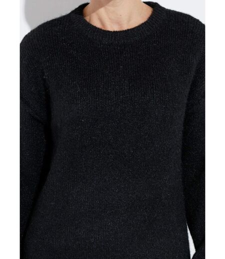 Robe pull courte en maille, col rond