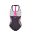Womens/ladies Front Zip One Piece Swimsuit Multicoloured Zoggs-3