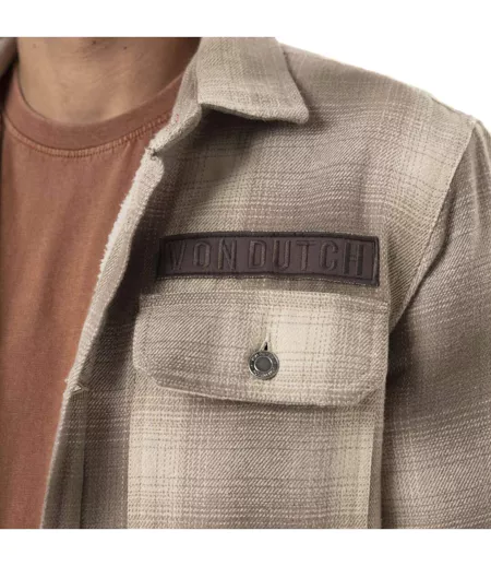 Sur Chemise homme en flanelle à carreaux doublée sherpa Heaven Vondutch