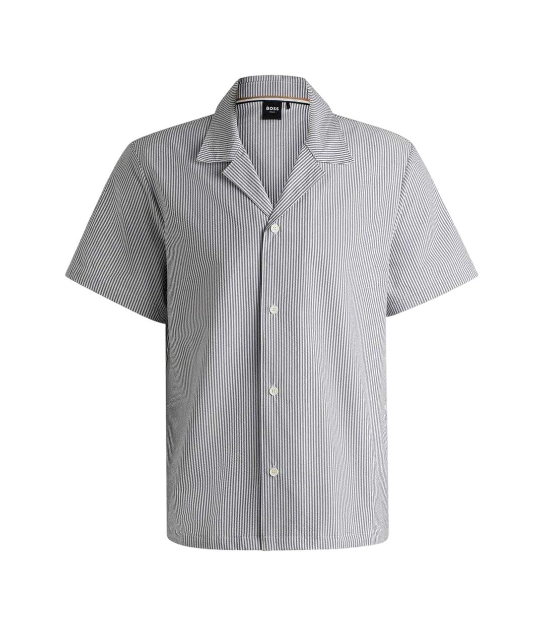 Mens Beach Shirt Navy Boss-2