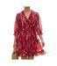 Robe rouge femme vero moda gabriella-1