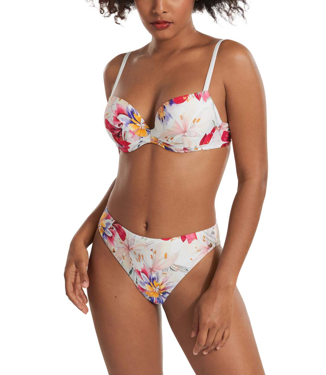 Bas maillot slip de bain échancré taille haute Tunis Lisca-2