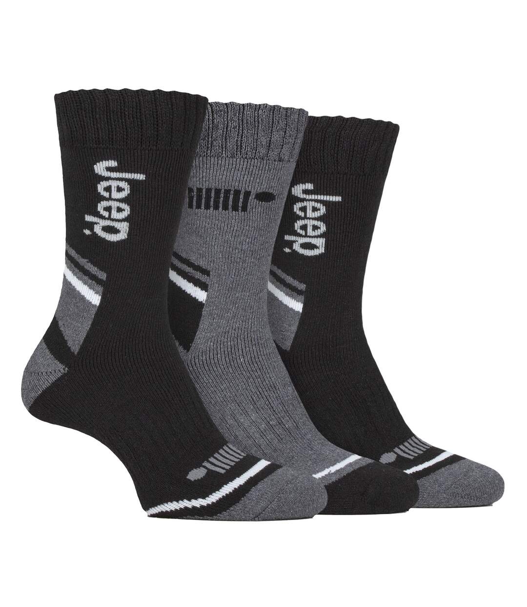 3 Pack Mens Walking Boot Socks | Performance Outdoor Socks for Hiking-1