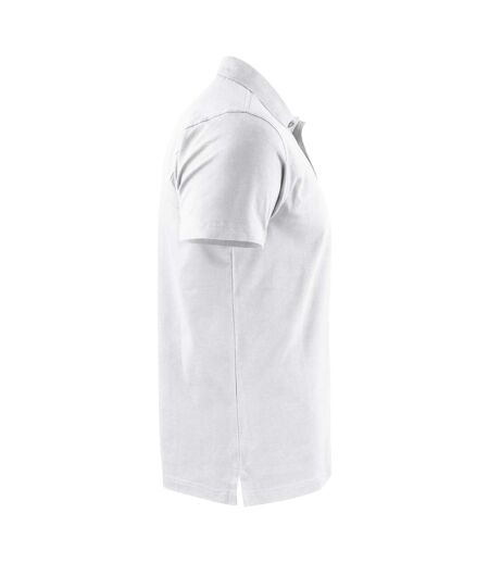 Mens Surf Light Rsx Melange Polo Shirt White Printer