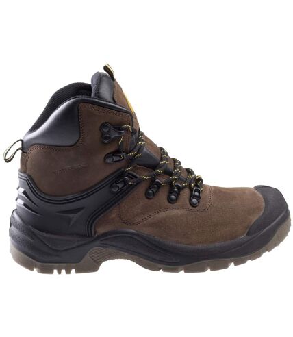 Fs197 unisex waterproof safety boots brown Amblers