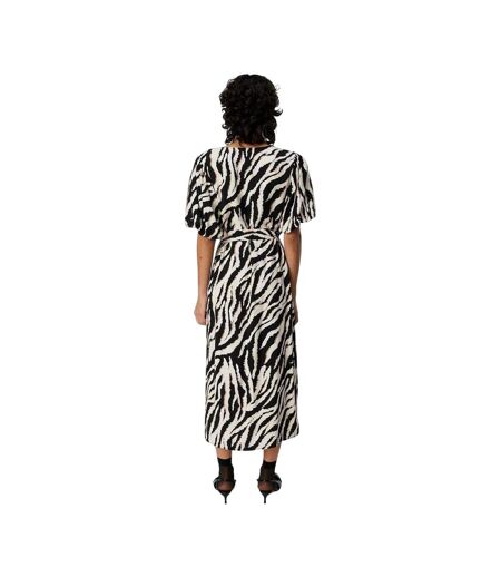 Robe Mi-longue Manches Bouffantes Jacira Femme Fossile Object