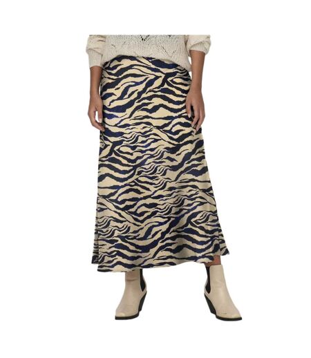 Jupe beige/marine femme jdy urba