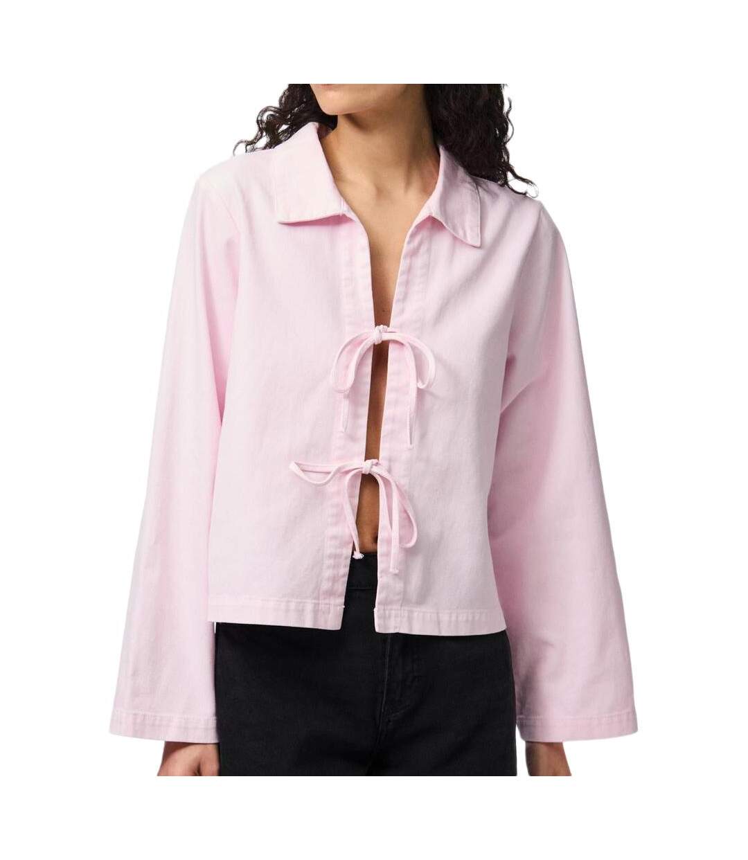 Veste rose femme pieces flora-1
