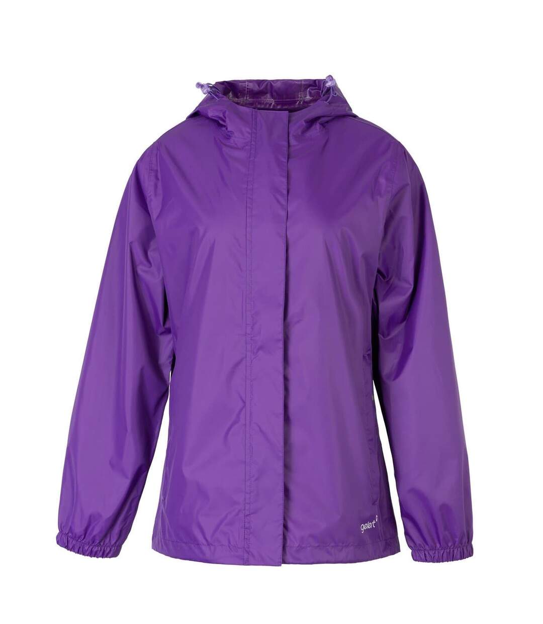 Womens/ladies Packaway Waterproof Jacket Purple Gelert-1