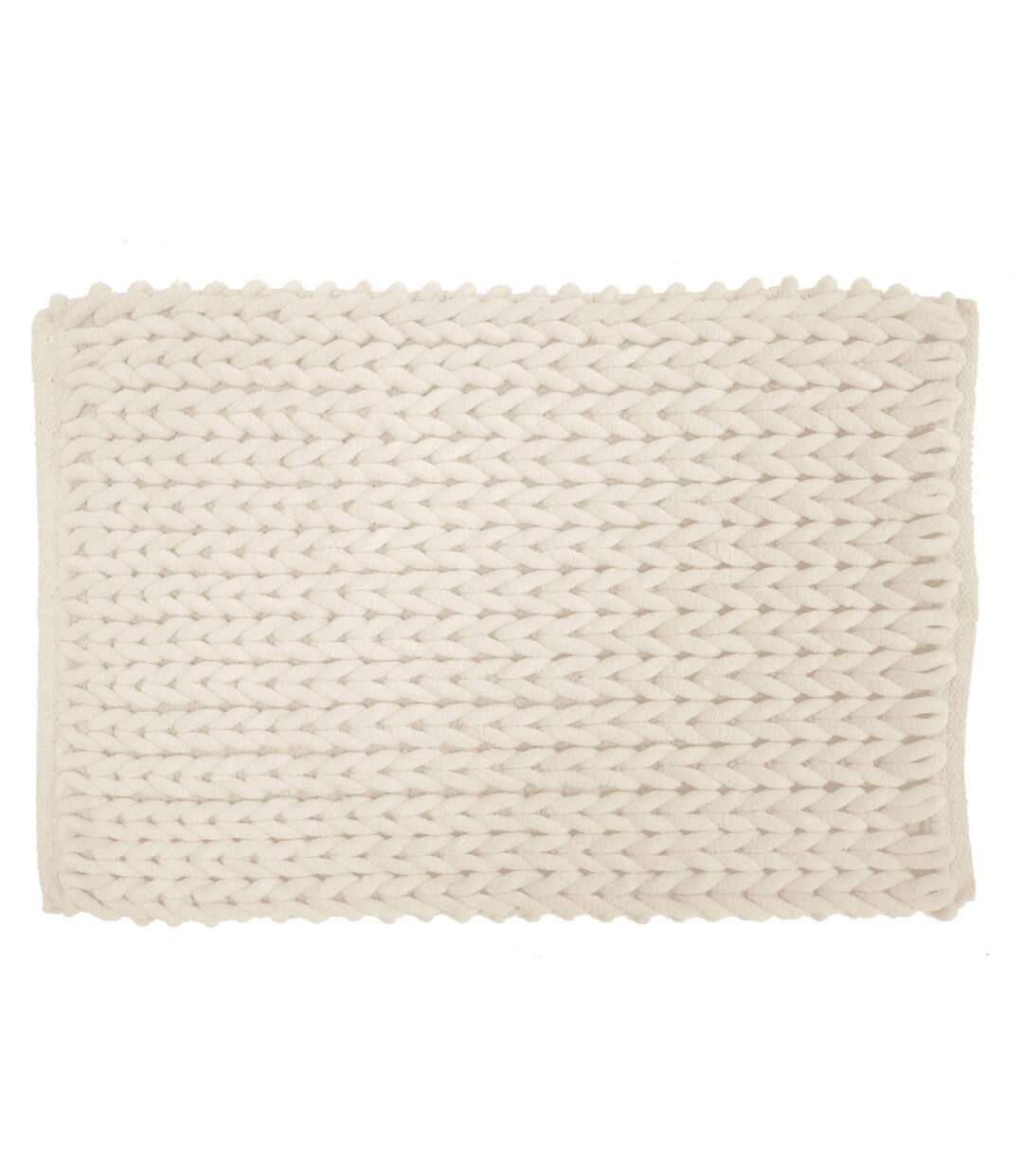 Tapis de Bain en Chenille Ariel 50x80cm Naturel-1