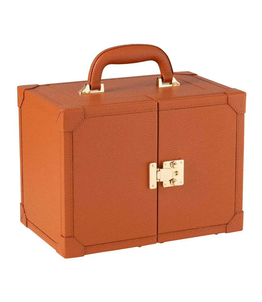 Coffret Boîte à Bijoux Ericka 29cm Cognac-1