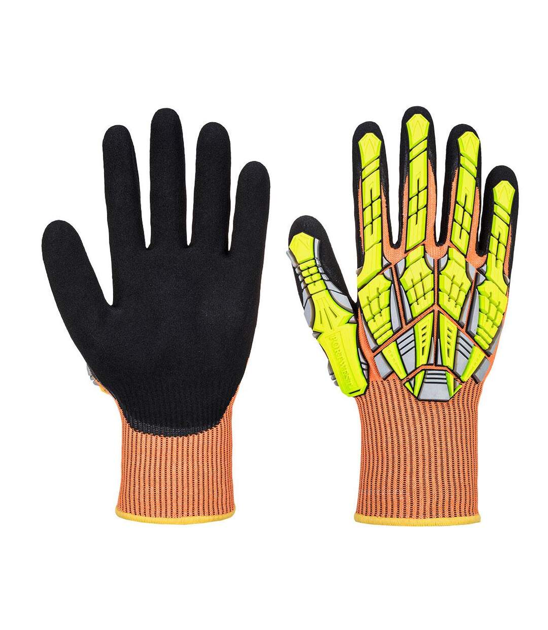 Unisex adult a727 dx vhr impact resistant safety gloves m orange Portwest-1