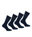Lot de 4 paires de chaussettes mi-hautes Fil d'Ecosse homme Fait en France Eminence-1