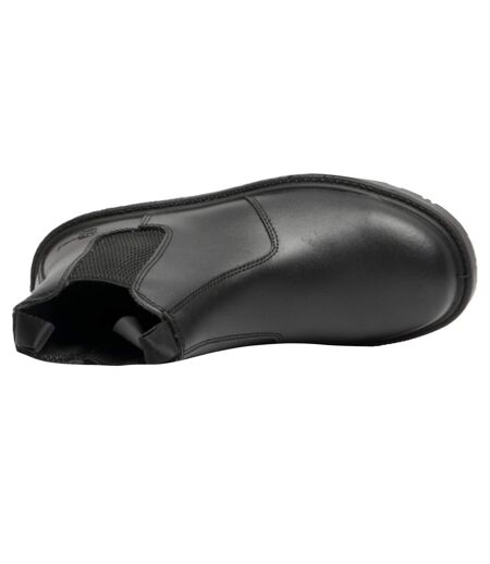Mens Grinder Safety Twin Gusset Leather Dealer Boots Black Grafters