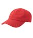 Casquette De Baseball Motif/style 6 Panneaux Isar Adulte Rouge Atlantis Headwear-1