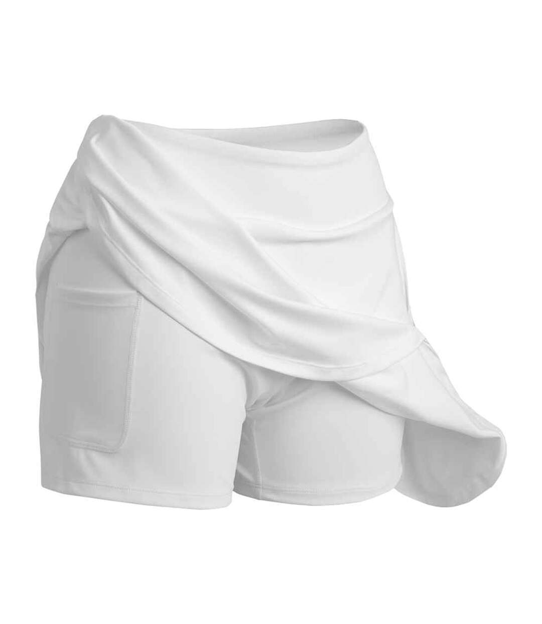 Jupe-short De Fitness Femme Blanc Result Genuine Recycled-1
