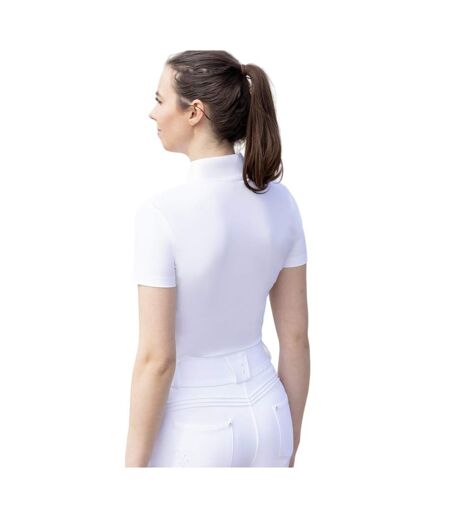 Womens/ladies Ledmore Diamante Show Shirt White Coldstream