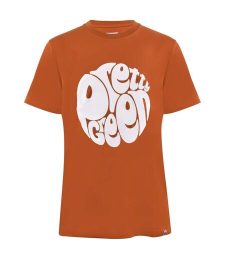 T-shirt Motif/style Grand Logo Homme Orange Pretty Green