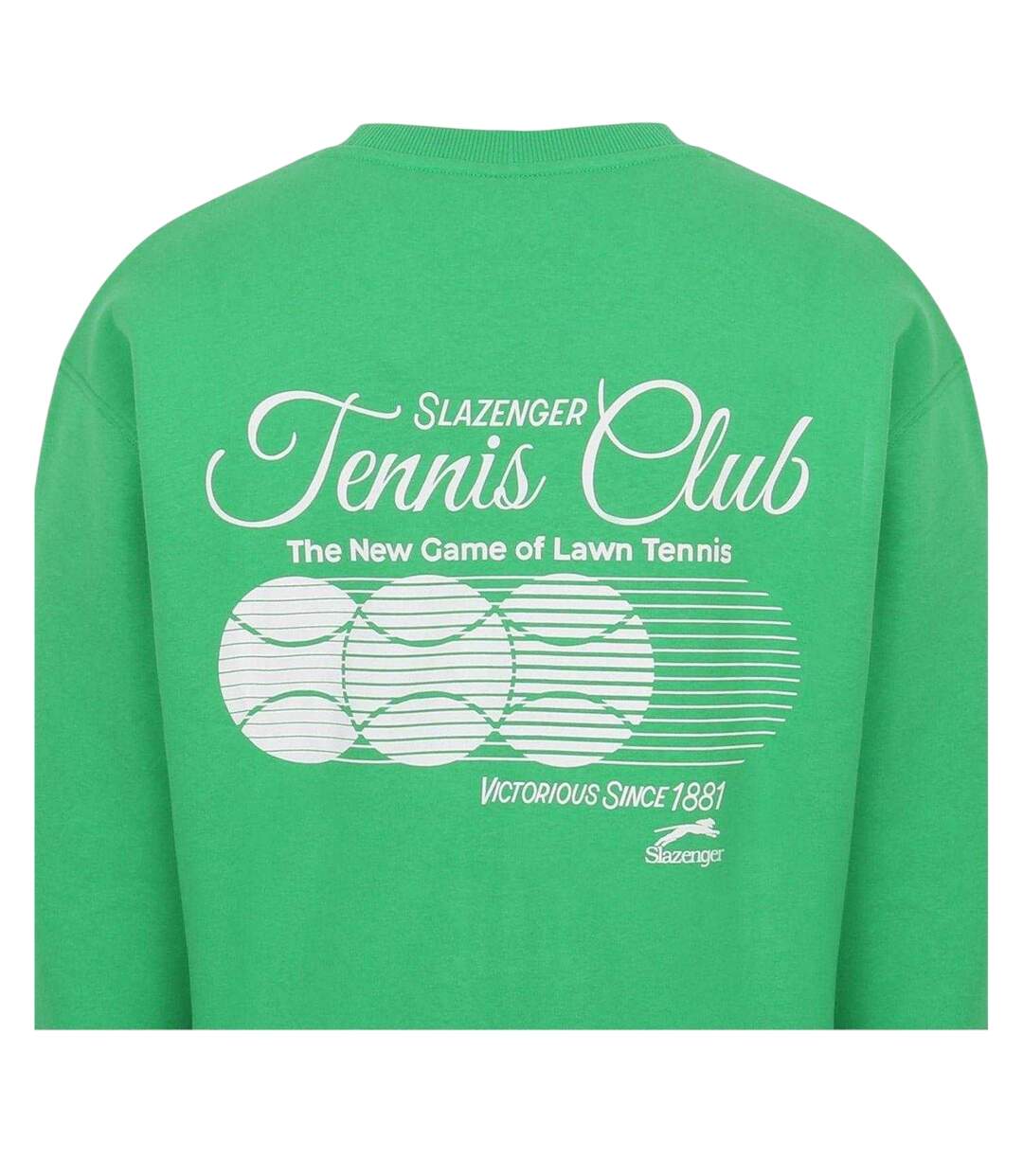 Sweat Tennis Motif/style Imprimé Graphique Homme Vert Slazenger-4