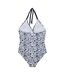 Maillot De Bain 1 Pièce Flavia Femme Bleu Marine Blanc Regatta-3