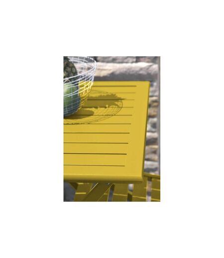 Table de Jardin Pliante Marius 70cm Moutarde