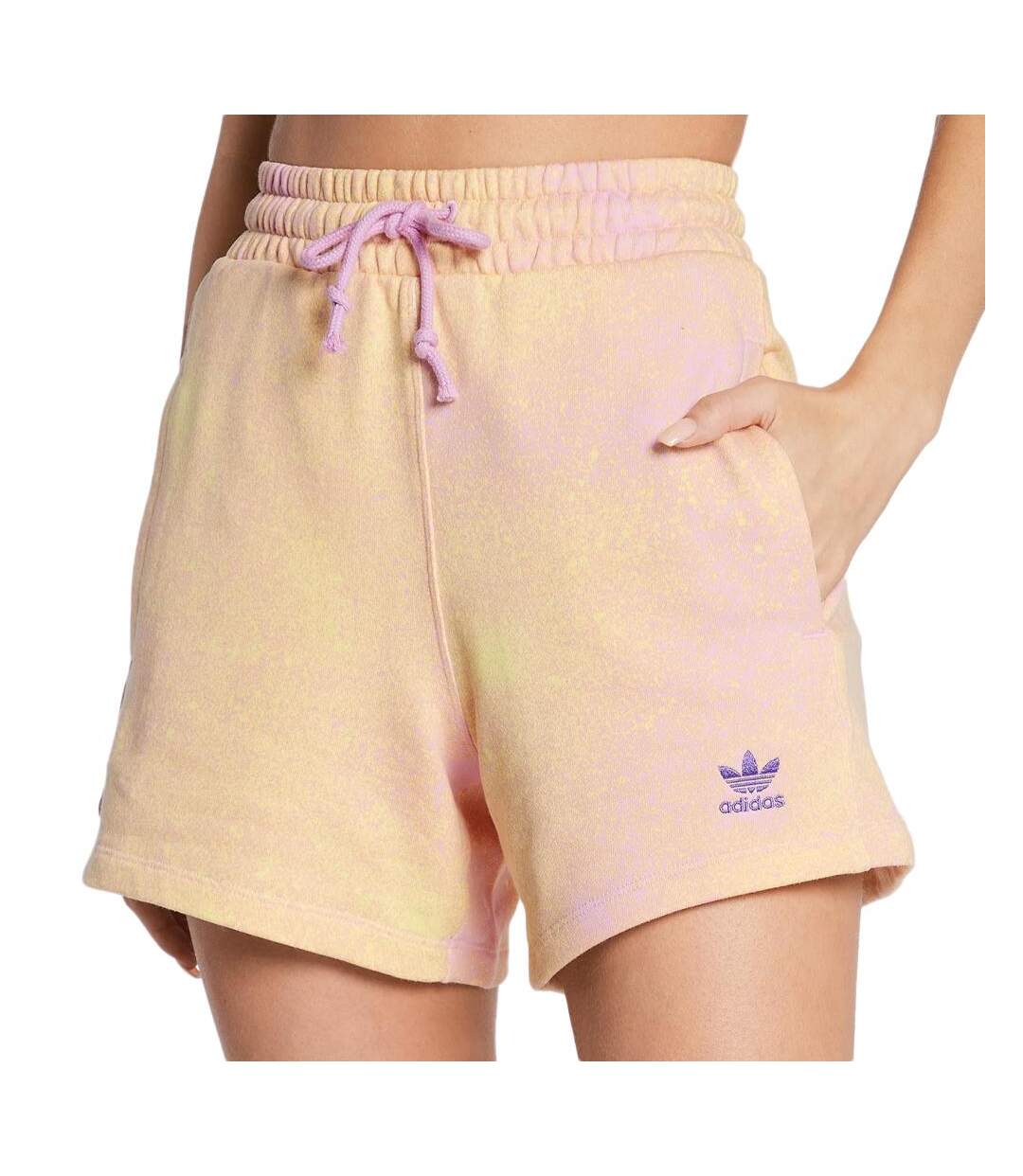 Short Jaune/Mauve Femme Adidas Aop - 34-1