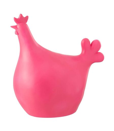 Statuette Coq Extérieur Alfredo 35cm Rose
