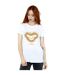 Disney Womens/Ladies The Lion King Movie Simba Baby Face Cotton Boyfriend T-Shirt (Blanc) - UTBI29260-2