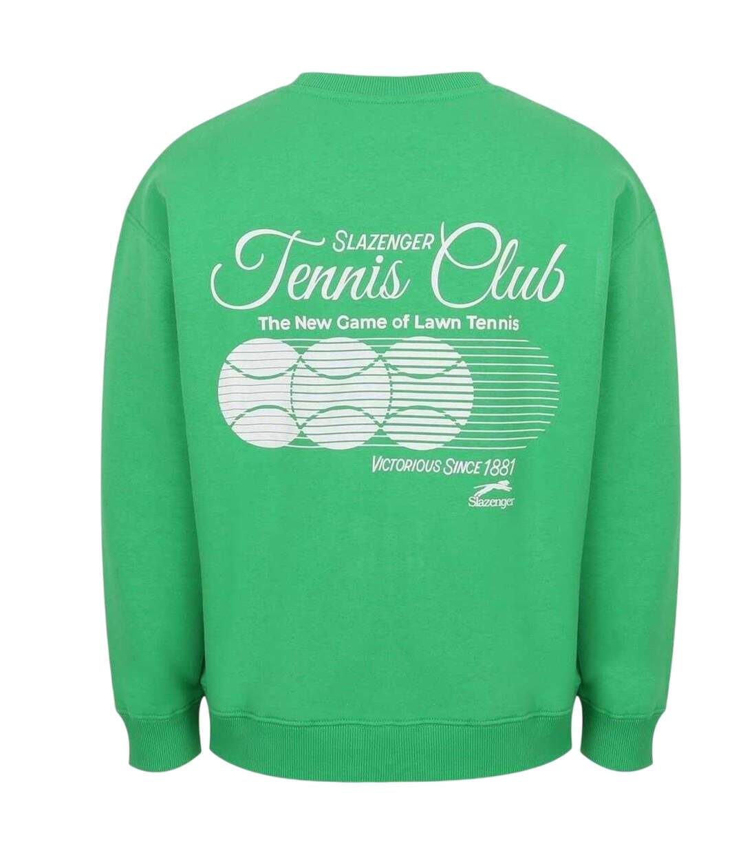 Sweat Tennis Motif/style Imprimé Graphique Homme Vert Slazenger-2