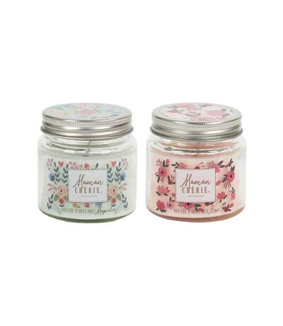 Bougie parfumée en pot Maman 6.5 cm (Lot de 2)