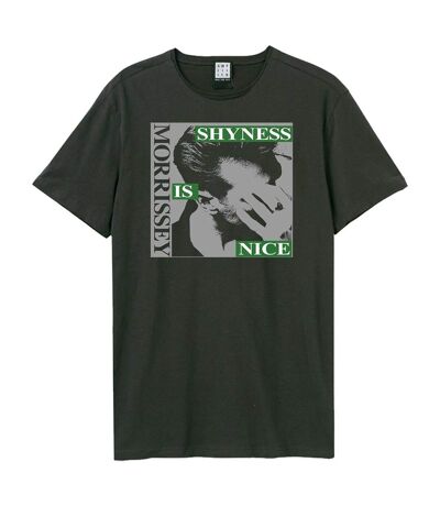 Mens shyness is nice morrissey t-shirt charcoal Amplified