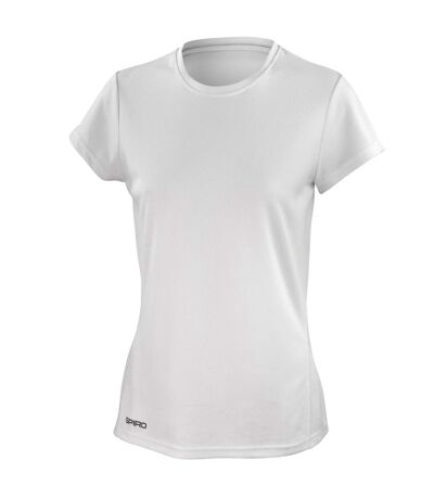 Spiro Womens/Ladies Quick Dry T-Shirt (White)