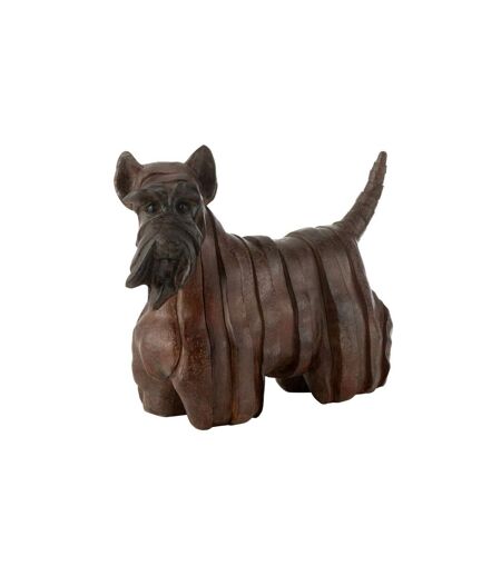 Statuette Chien Terrier Ecossais 29cm Marron