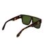 Lunettes De Soleil Motif/style Carapace De Tortue Femme Taille Unique Marron Sombre Vert Off-White-2