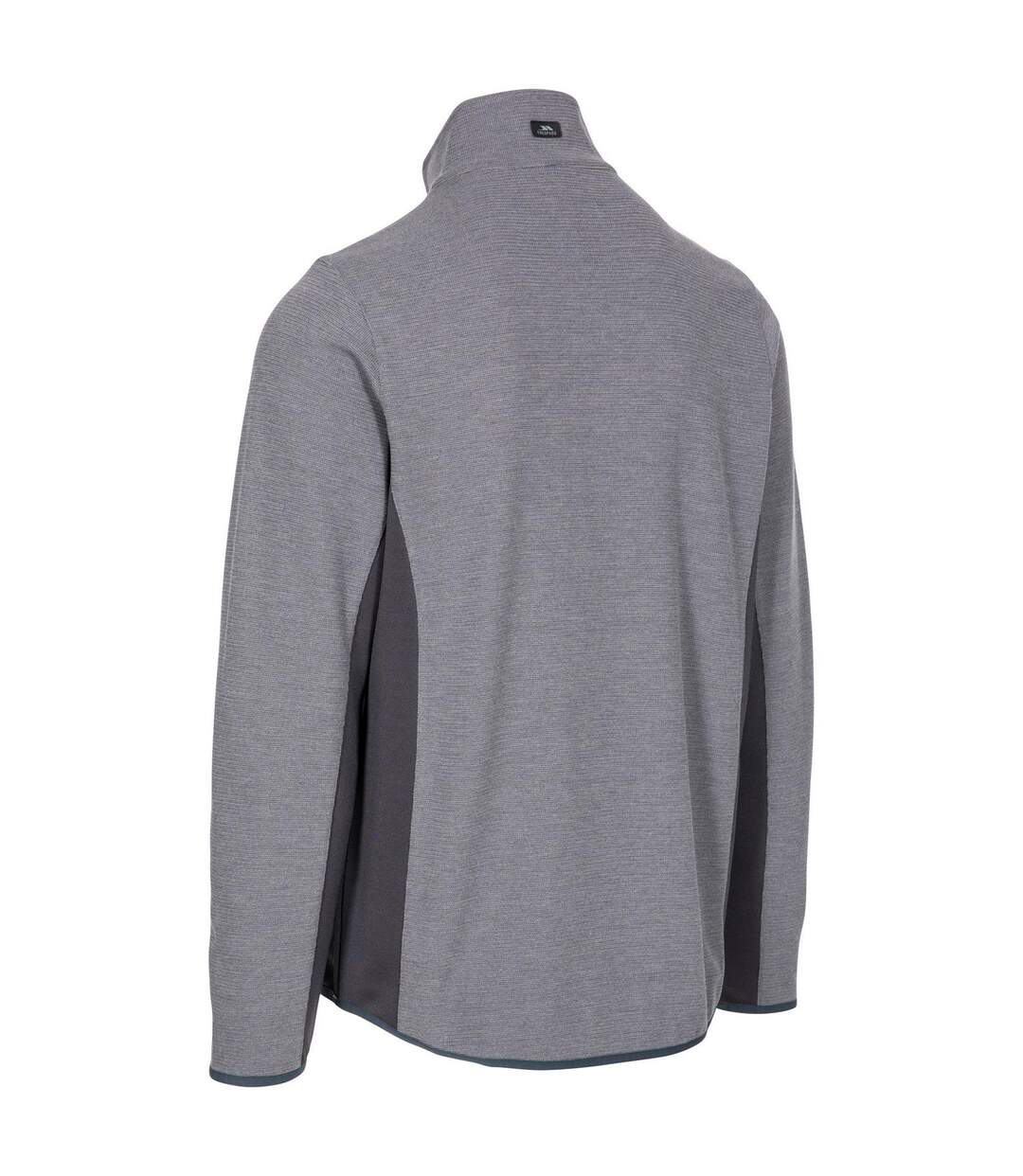 Mens Wotterham Mock Neck Long-sleeved Top Storm Grey Trespass-3