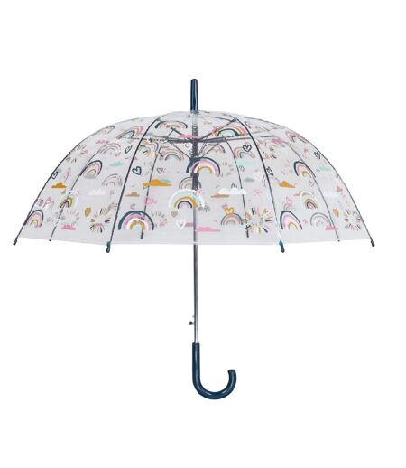 Susino Womens Rainbow Umbrella (Clear) (One Size)