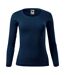 T-shirt Manches Longues Femme Bleu Marine Foncé Malfini-1