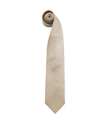 Premier Mens “Colours” Plain Fashion / Business Tie (Pack of 2) (Khaki) (One Size) - UTRW6935